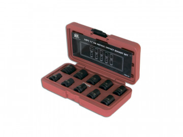 Набор на 1/2 СТАНДАРТНЫХ ударных головок 10 - 22 мм. (в наборе 10 шт.) AOK ISK4-10