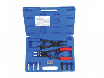 Набор съемников для стопорных колец, сменные насадки, кейс, 15 предметов KING TONY 45115PP