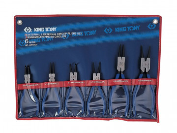 Набор съемников стопорных колец, 6 предметов KING TONY 42116GP