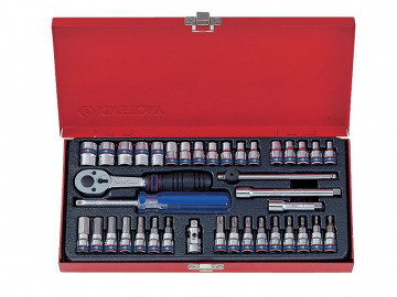 Набор торцевых головок с принадлежностями, 39 предметов KING TONY 2539MR