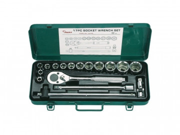 Комплект 6-гранных головок 10-32мм 17 пр. Hans 4618M