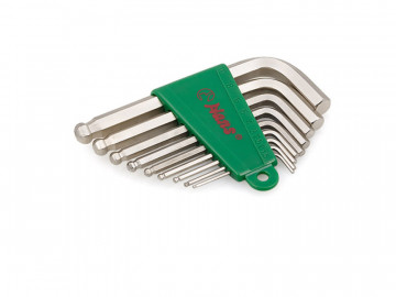 Набор Г-шестигранников 1.5-10мм 9шт Hans 16774-9M