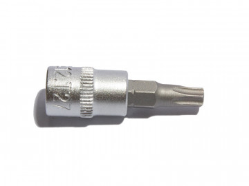 Короткая торцевая вставка с битой 1/4 T27 Станкоимпорт CS-14.12.T27