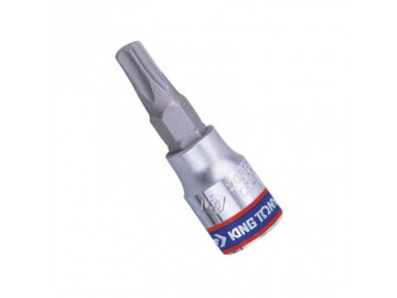 Насадка (бита) торцевая 1/4, TORX, T25, L = 37 мм, с отверстием KING TONY 203725