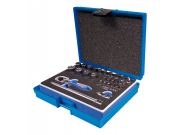 Набор торцевых головок с принадлежностями 1/4, шес-е, 4-14 мм, 29 пр. KING TONY 2528MRV