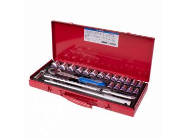 KING TONY Набор торцевых головок 1/2, двенадцат-е, 10-32 мм, 23 пр. 4031MR